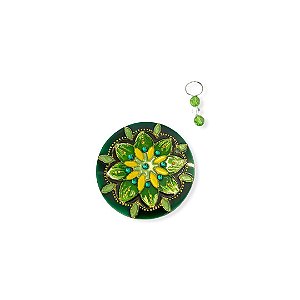 Mandala Flor Verde 10cm