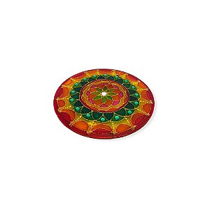 Mandala Laranja 14cm