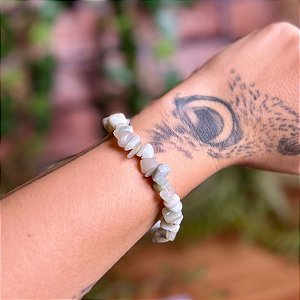 Pulseira Cascalho Água Marinha