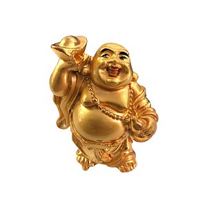 Buda Dourado de Resina modelo B