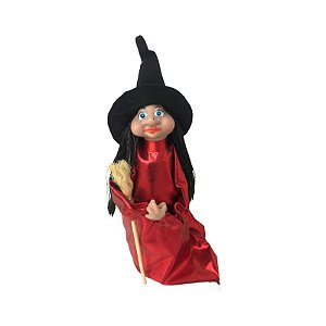 Bruxa Zuleika com vestido Vermelho