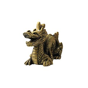 Dragão Dourado 10cm