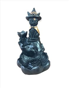 Incensário Cascata Gato Bronze