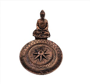 Incensário Buda Sidarta Bronze 9cm