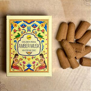 Incenso Cascata Golden India Amber Musk
