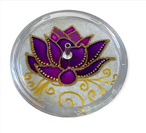 Incensário Redondo Flor de Lótus