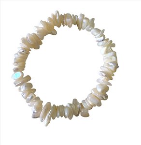 Pulseira Cascalho Madre pérola