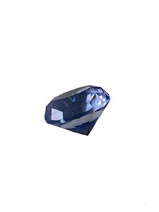 Cristal em forma de Diamante 40mm Azul Claro