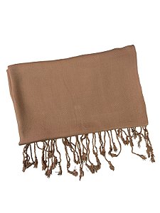 Lenço Liso Viscose Marrom
