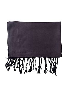 Lenço Liso Viscose Preto