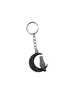 Chaveiro Gato na Lua Metal