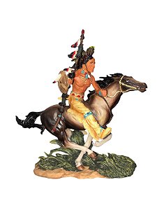 Estátua Indígena Cavalgando
