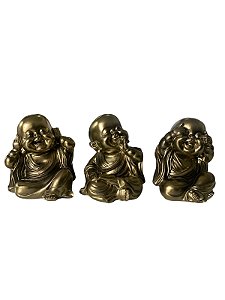 Trio Buda Não Ouço, Não Falo e Não Vejo Dourado