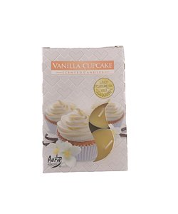 Vela Vanilla Cupcake Aromática Rechaud C/6