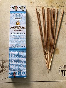 Incenso Goloka Rosa Branca