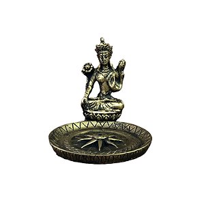 Incensário Prato Lakshmi Dourado