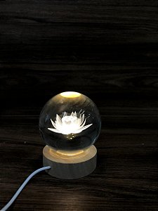 Luminária 3D Flor de Lótus