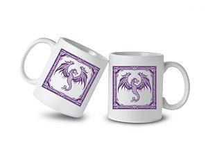 Caneca Dragão Violeta