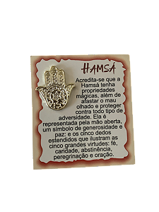 Amuleto Hamsa Carteira
