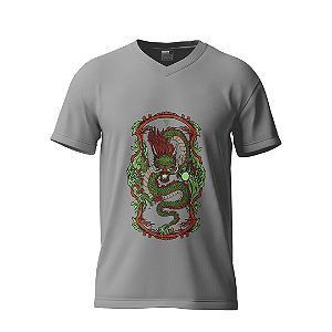 Camiseta Cinza Dragão Selvagem