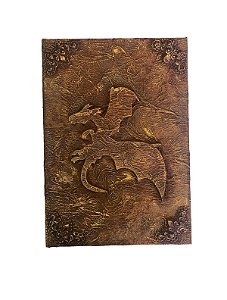 Grimório Livro das Sombras Dragão Marrom