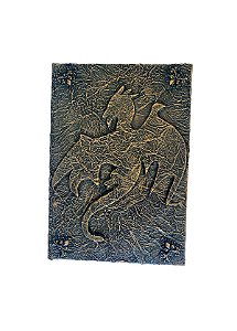 Grimório Livro das Sombras Dragão Dourado/Preto