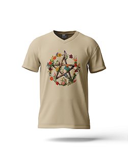 Camiseta Pentagrama Bege