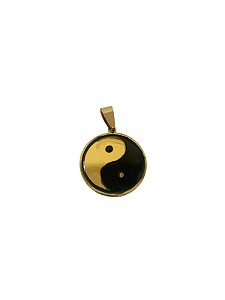 Pingente Yin Yang Dourado