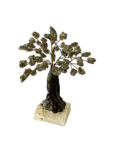 Árvore de Pirita c/ Base de Selenita