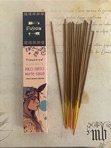 Incenso Fusion Palo Santo Salvia Branca Vijayshree