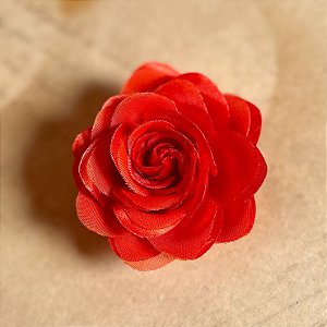 Flor De Cabelo Cetim e Organza