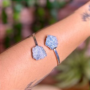 Bracelete Água-Marinha Prata