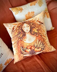 CAPA ALMOFADA DEUSA COLHEITA