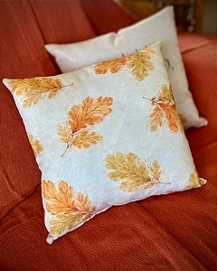 CAPA ALMOFADA FOLHAS DE OUTONO