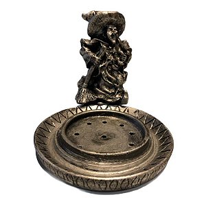 Incensário Bruxa Prateado