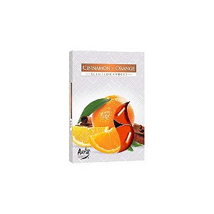 Vela Cinnamon Orange Aromática Rechaud C/6