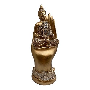 Buda Sidarta na Mão Meditando