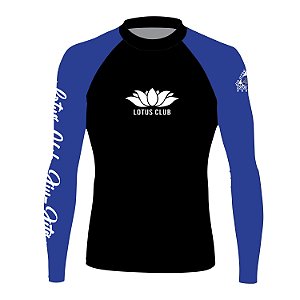 Rash Guard Manga Longa Azul - Lotus Jiu-Jitsu