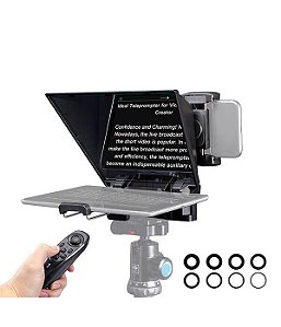 TP2-GO Teleprompter compatível com tablet e smartphone