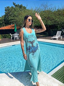 Vestido Longo - Cauda de baleia