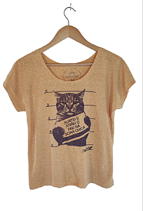 Baby Look Gato surtado