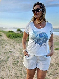 Baby Look Folha Onda