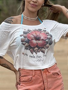 Cropped Adulto - Hibisco