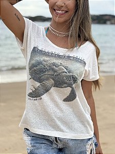 Baby Look Tartaruga Oceano