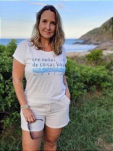 Baby Look Ondas de coisas boas