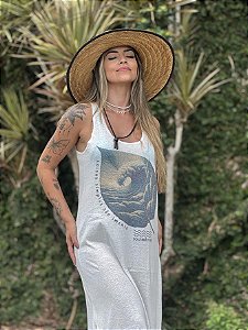 Vestido Longo - Folha Onda