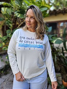 Casaco Moletinho Offwhite - Ondas de coisas boas