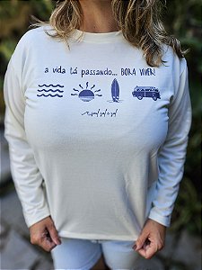 Casaco Moletinho Offwhite - Bora Viver