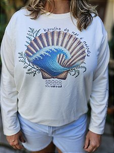 Casaco Moletinho Offwhite - Concha Onda