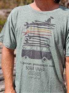 Camiseta Masculina Kombi Pranchas